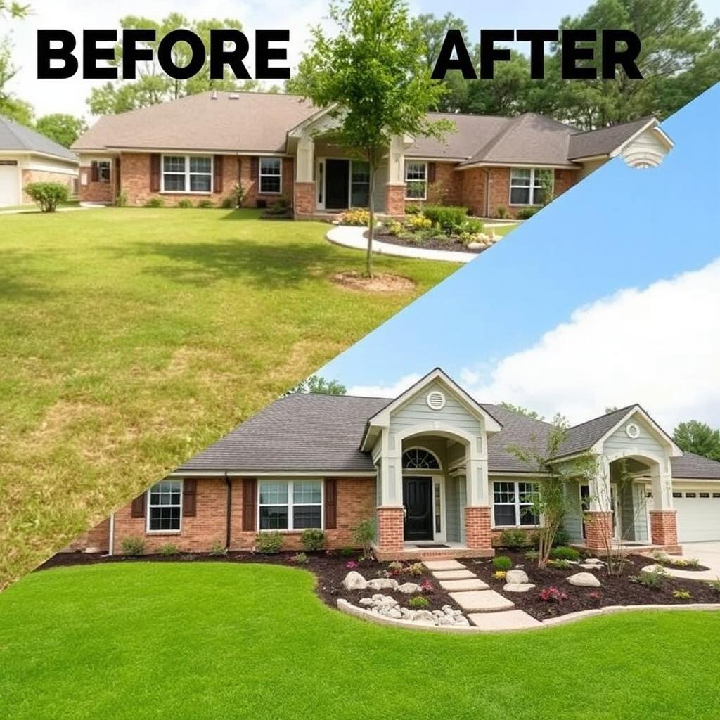 Beautiful landscape transformation in Friendswood Texas Beautiful landscape transformation in Friendswood Texas