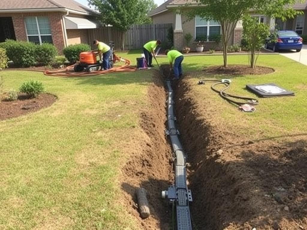 Drainage solutions for landscape services in League City Texas Drainage solutions for landscape services in League City Texas