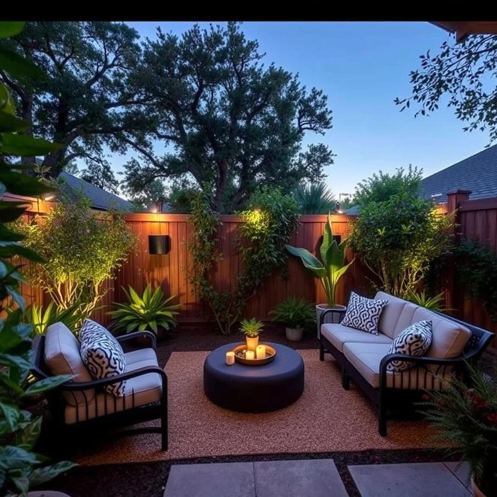 Backyard retreat garden landscaping design in Pearland 77581 Backyard retreat garden landscaping design in Pearland 77581
